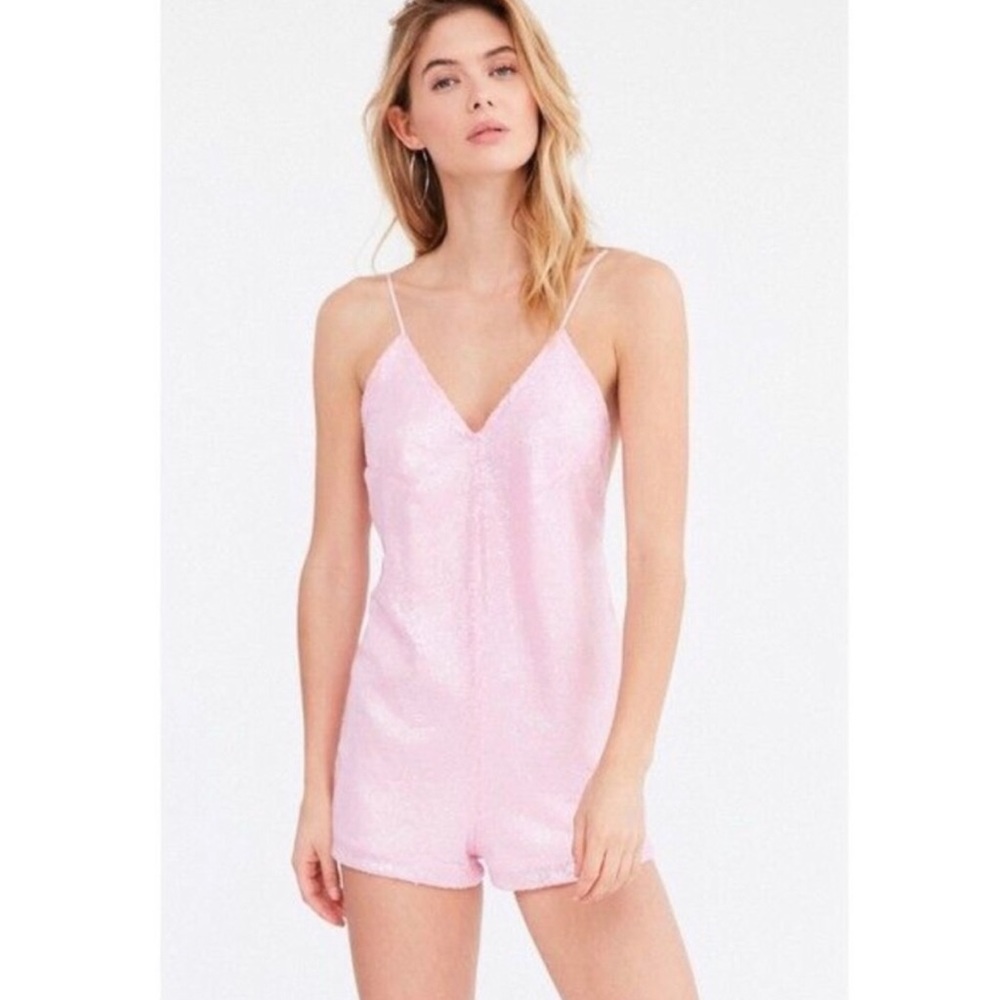 NWT Baby pink Sequin Romper 💕✨